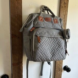 Boutique Large Diaper Bag, Backpack, Bassinet, Tech Charging Station all in one